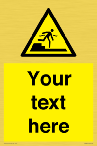 Custom warning Submerged step or steps